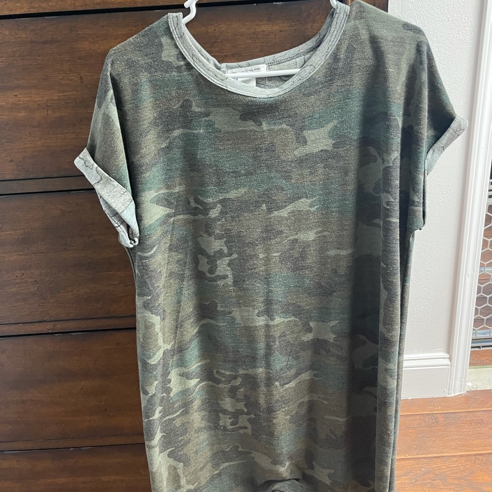 Camo Tee Shirt Dress